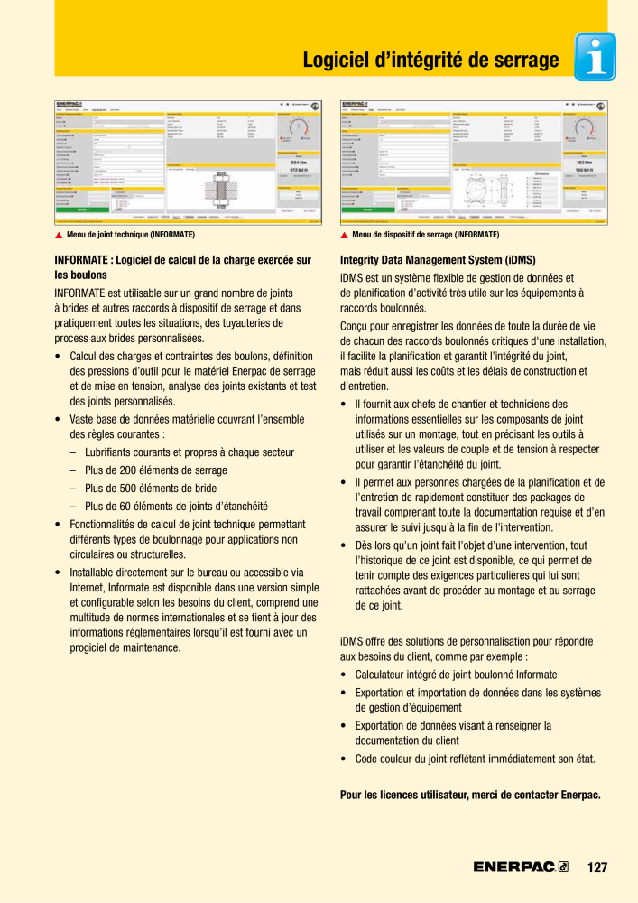 ENERPAC - Outils de Serrage Nb. : 21047 - Page 129