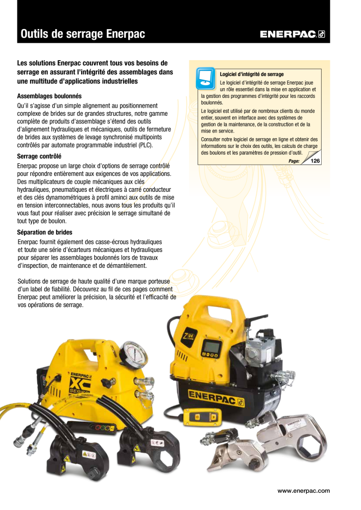 ENERPAC - Outils de Serrage Nb. : 21047 - Page 2