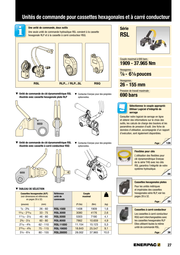 ENERPAC - Outils de Serrage Nb. : 21047 - Page 29