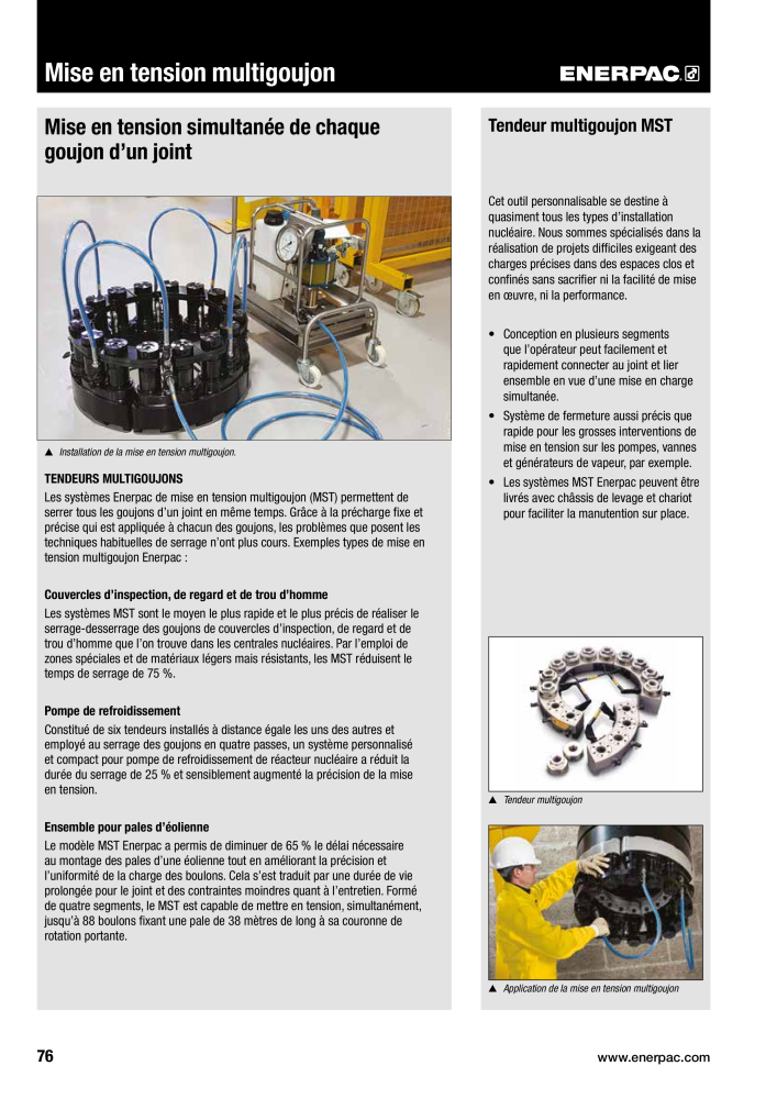 ENERPAC - Outils de Serrage Nº: 21047 - Página 78