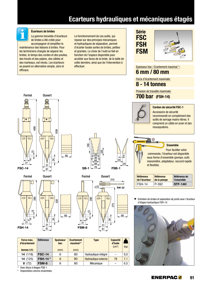 ENERPAC - Outils de Serrage Nº: 21047 - Página 93