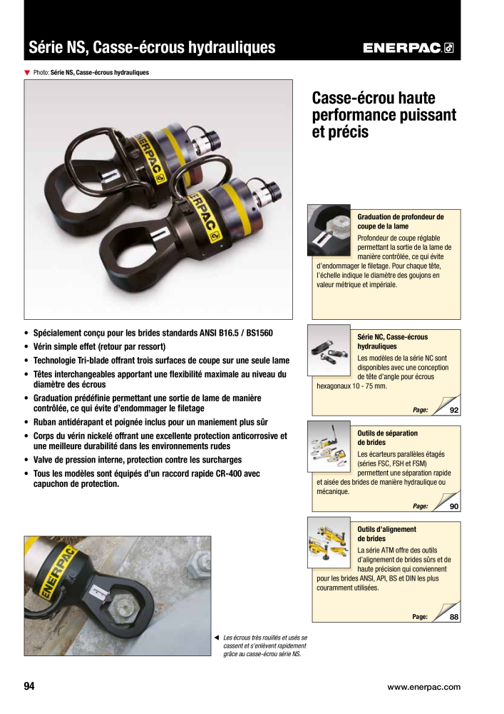 ENERPAC - Outils de Serrage Nb. : 21047 - Page 96