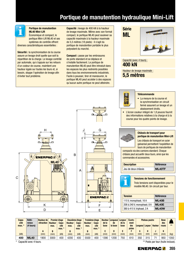 ENERPAC - Outillages Industriels Nb. : 21048 - Page 357