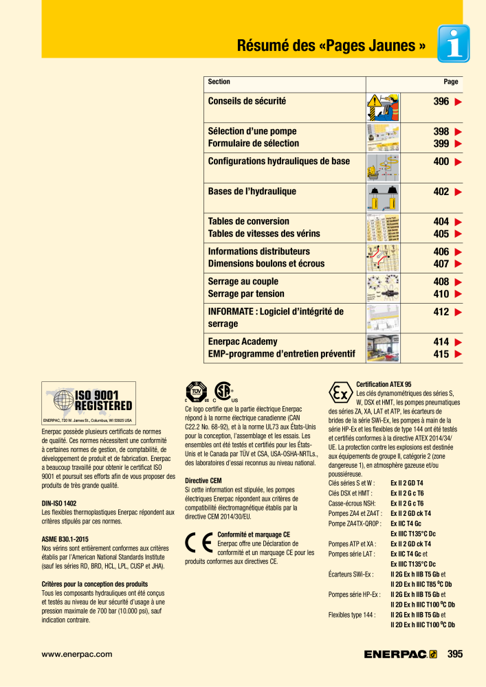 ENERPAC - Outillages Industriels NO.: 21048 - Page 397