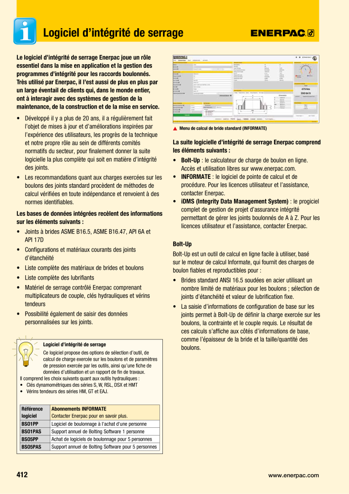 ENERPAC - Outillages Industriels Nb. : 21048 - Page 414