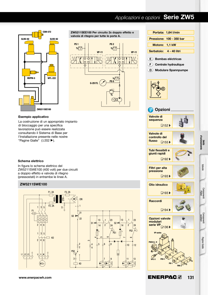 ENERPAC - Sistemi di Bloccaggio Oleodinamico n.: 21049 - Pagina 131