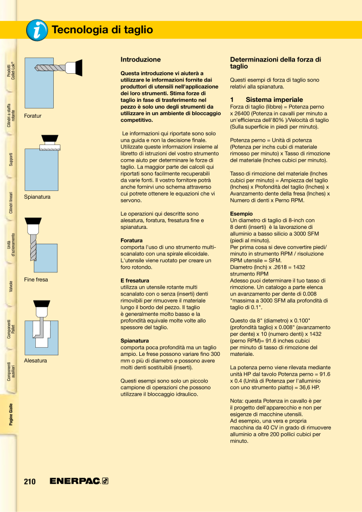 ENERPAC - Sistemi di Bloccaggio Oleodinamico NR.: 21049 - Seite 210