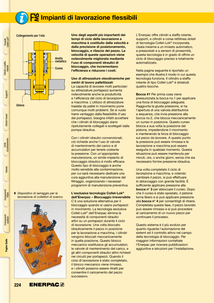 ENERPAC - Sistemi di Bloccaggio Oleodinamico Nº: 21049 - Página 224