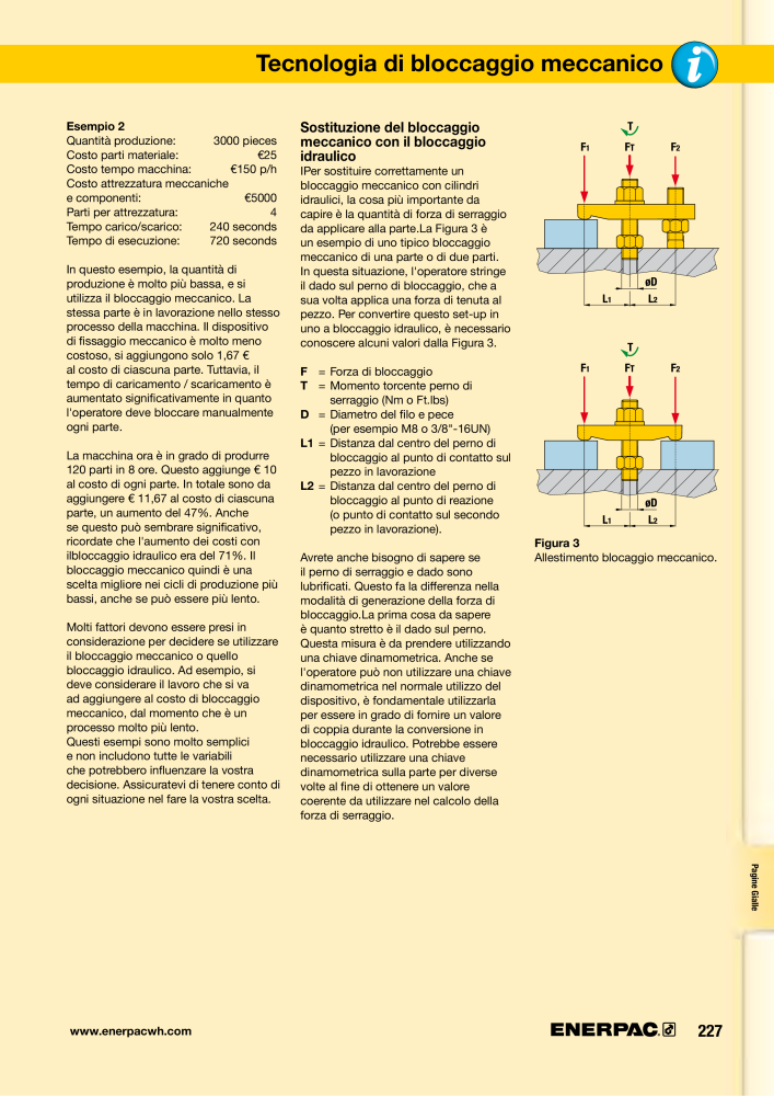 ENERPAC - Sistemi di Bloccaggio Oleodinamico NO.: 21049 - Page 227