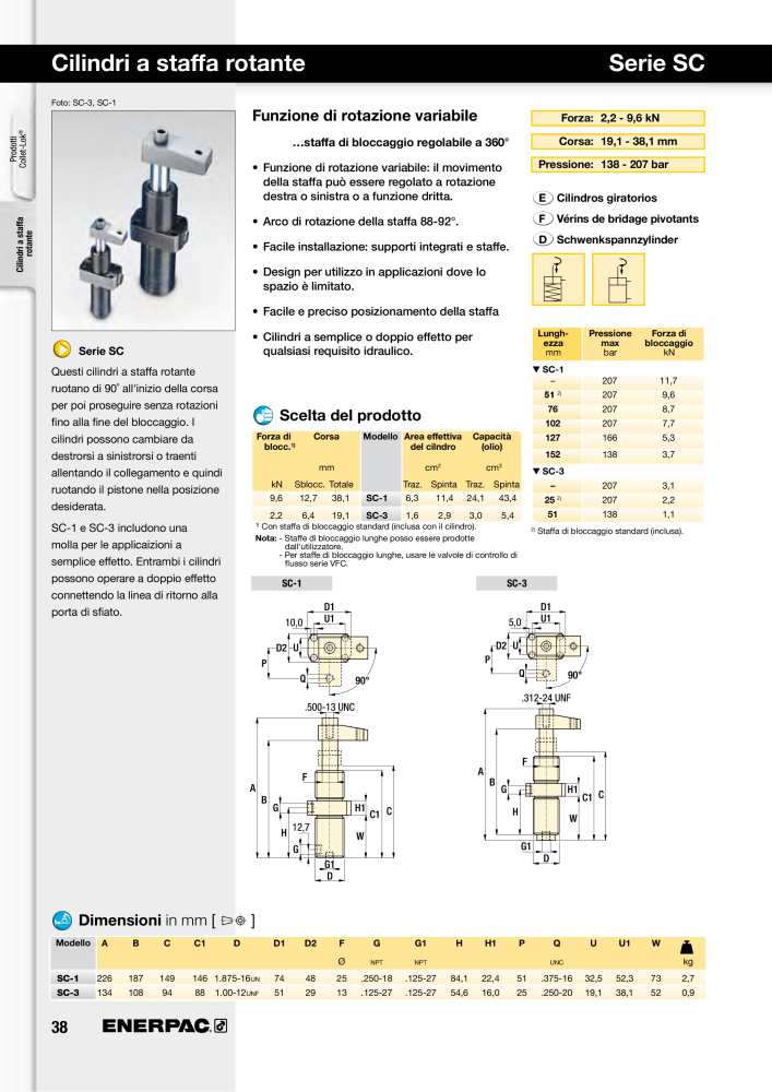 ENERPAC - Sistemi di Bloccaggio Oleodinamico n.: 21049 - Pagina 38