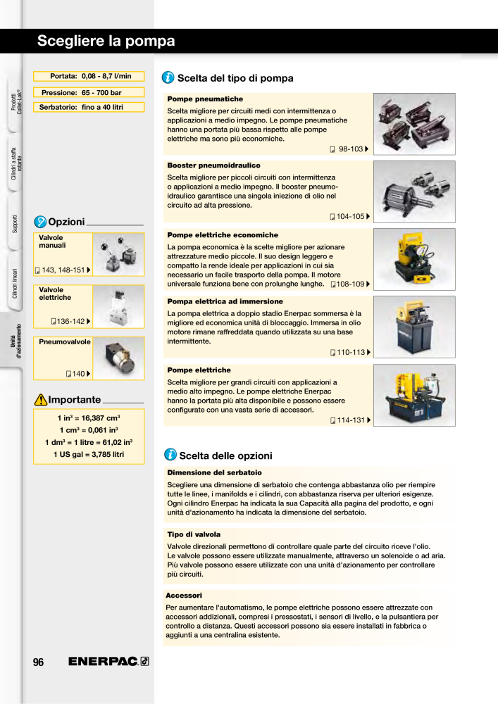 ENERPAC - Sistemi di Bloccaggio Oleodinamico n.: 21049 - Pagina 96