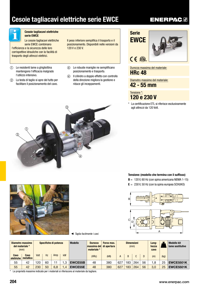 ENERPAC - Attrezzi Industriali Č. 21051 - Strana 206