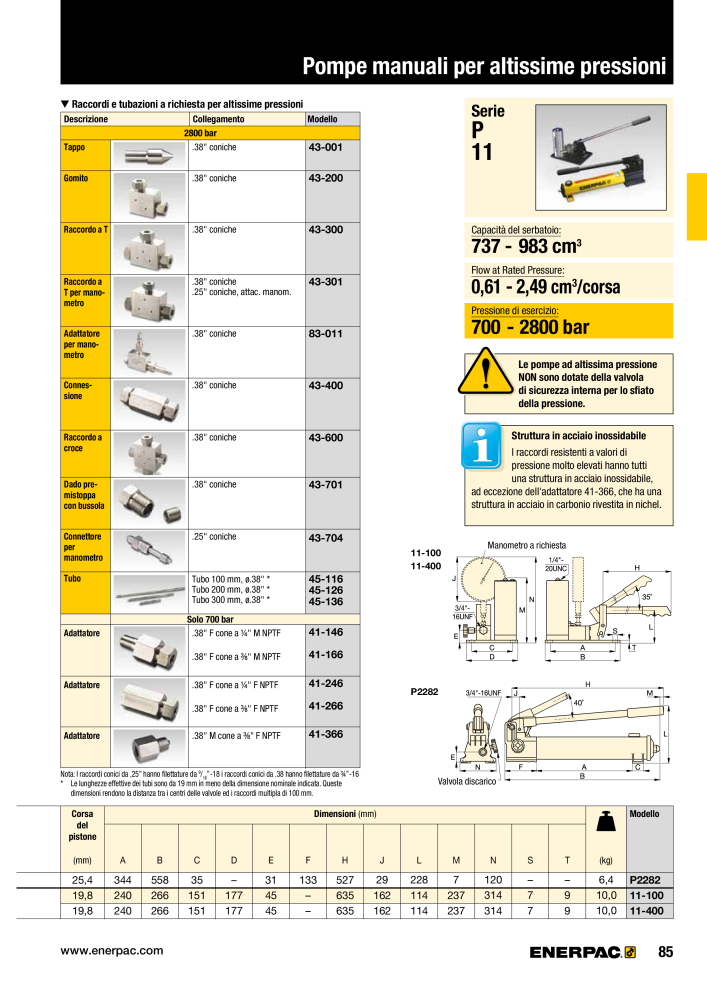 ENERPAC - Attrezzi Industriali Nº: 21051 - Página 87