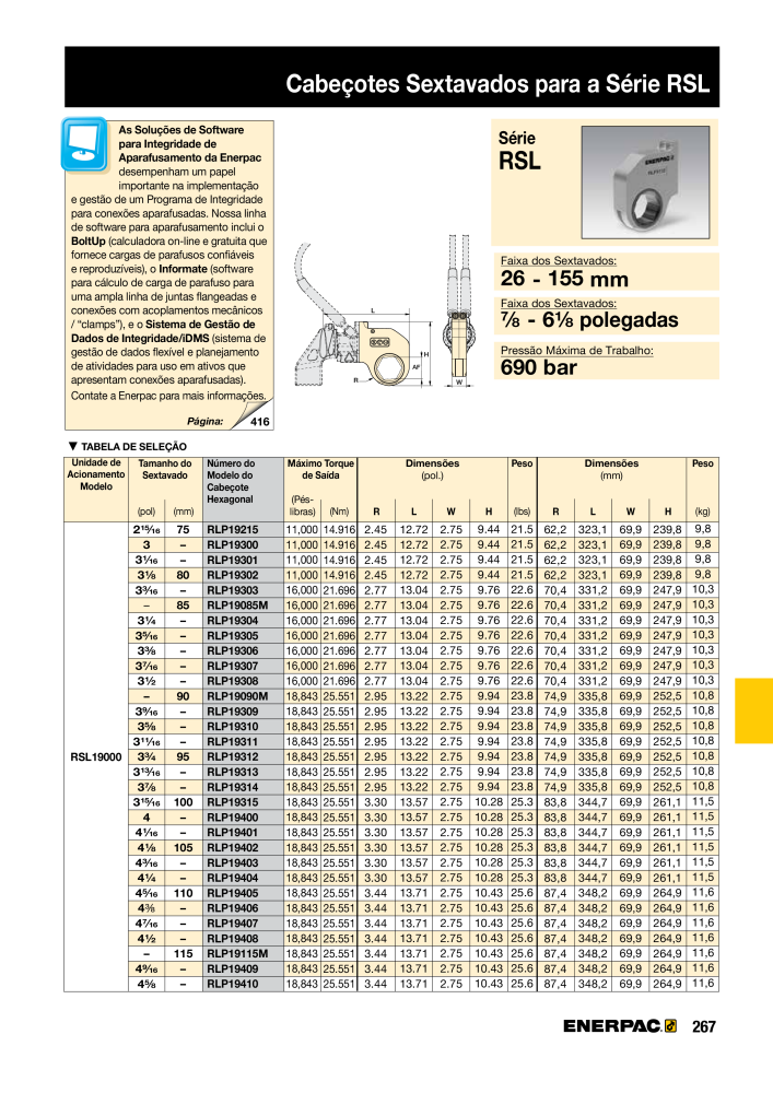 ENERPAC - Industrial Tools PT n.: 21054 - Pagina 269