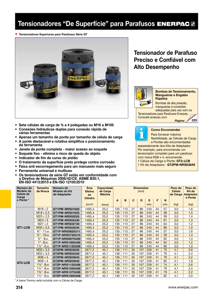 ENERPAC - Industrial Tools PT Nº: 21054 - Página 316