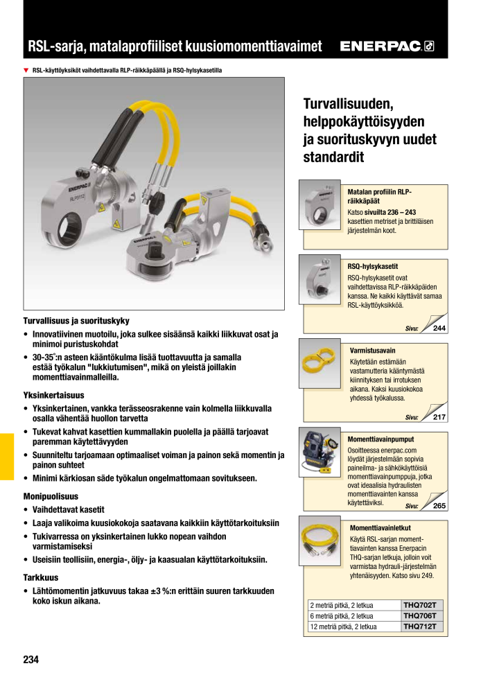 ENERPAC - TEOLLISUUSTYÖKALUT NR.: 21056 - Pagina 236