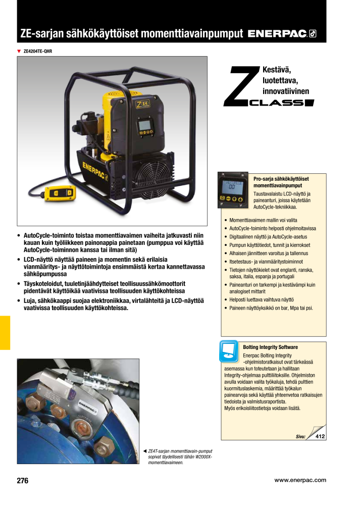 ENERPAC - TEOLLISUUSTYÖKALUT Nº: 21056 - Página 278