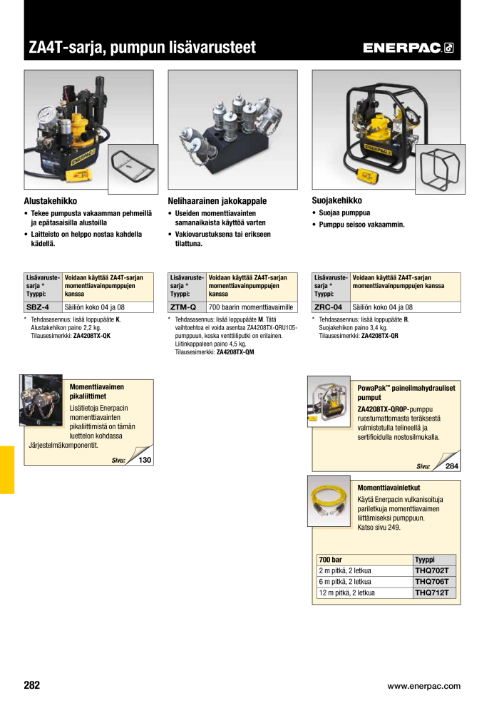 ENERPAC - TEOLLISUUSTYÖKALUT n.: 21056 - Pagina 284