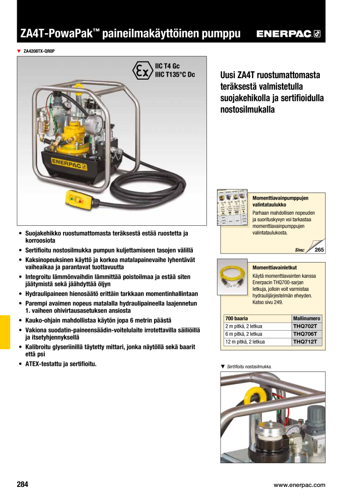 ENERPAC - TEOLLISUUSTYÖKALUT NR.: 21056 - Seite 286