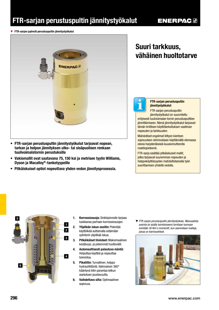 ENERPAC - TEOLLISUUSTYÖKALUT NR.: 21056 - Pagina 298