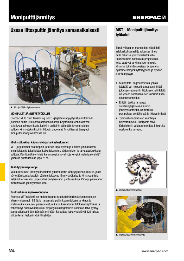 ENERPAC - TEOLLISUUSTYÖKALUT n.: 21056 - Pagina 306