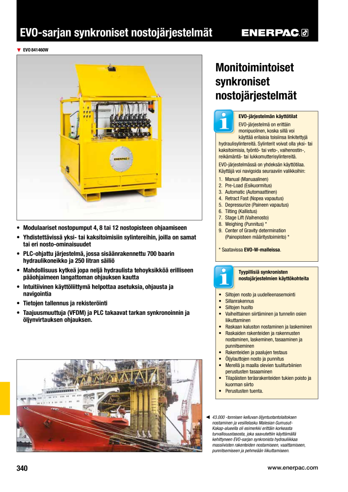 ENERPAC - TEOLLISUUSTYÖKALUT n.: 21056 - Pagina 342