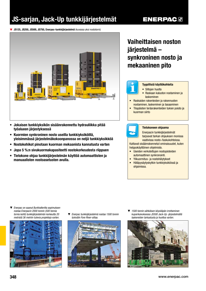 ENERPAC - TEOLLISUUSTYÖKALUT NEJ.: 21056 - Sida 350