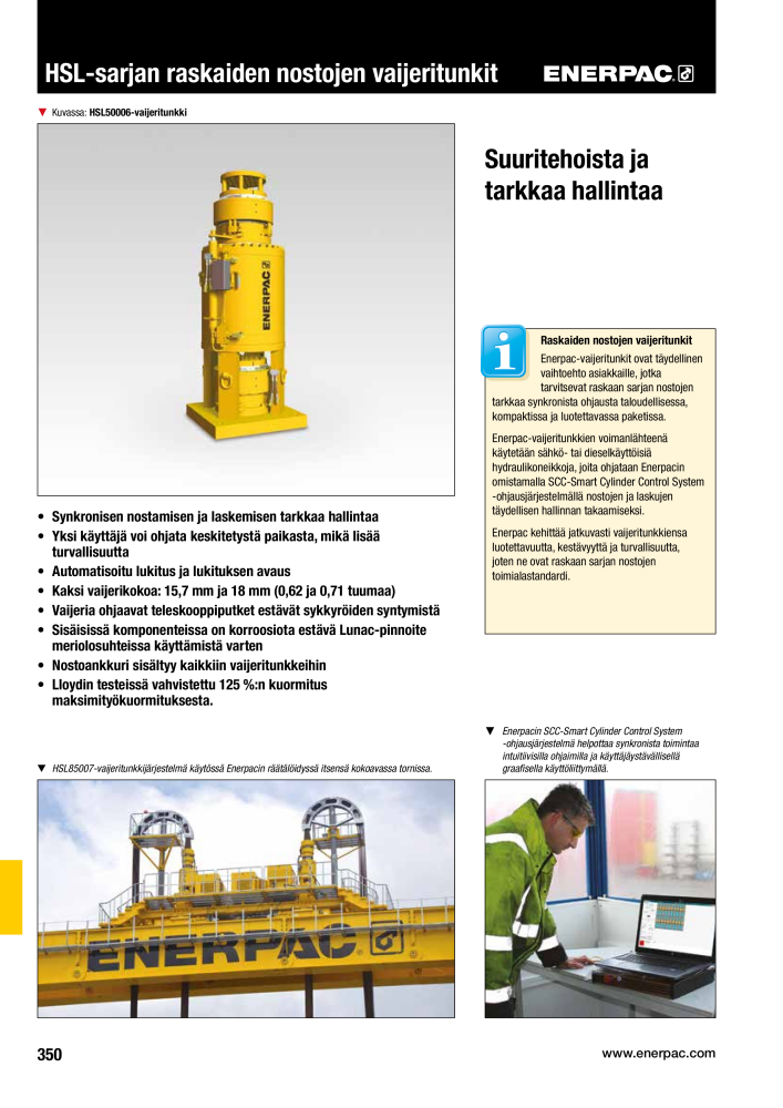 ENERPAC - TEOLLISUUSTYÖKALUT n.: 21056 - Pagina 352