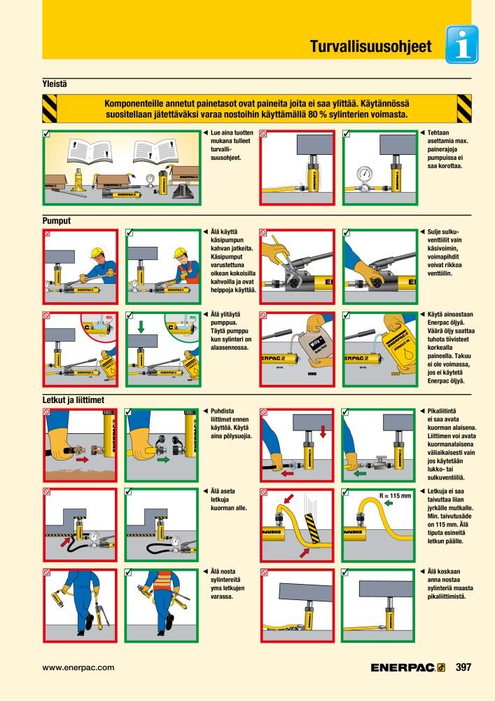 ENERPAC - TEOLLISUUSTYÖKALUT NR.: 21056 - Pagina 399