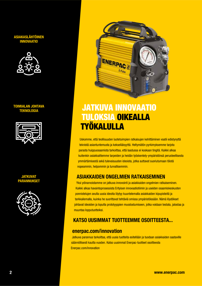 ENERPAC - TEOLLISUUSTYÖKALUT NEJ.: 21056 - Sida 4