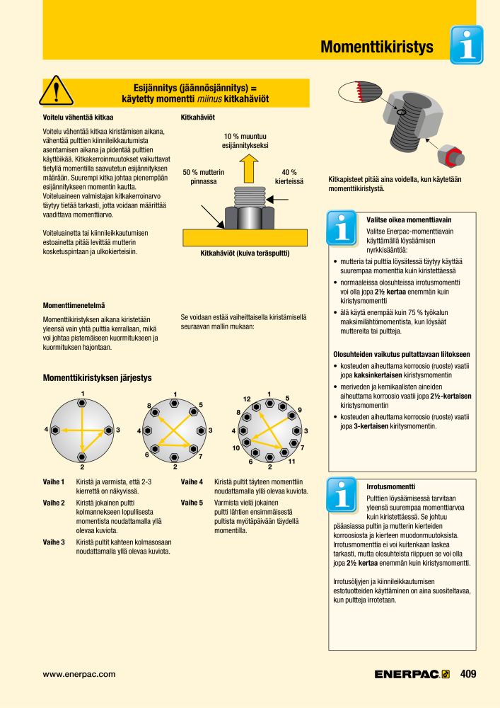 ENERPAC - TEOLLISUUSTYÖKALUT NO.: 21056 - Page 411