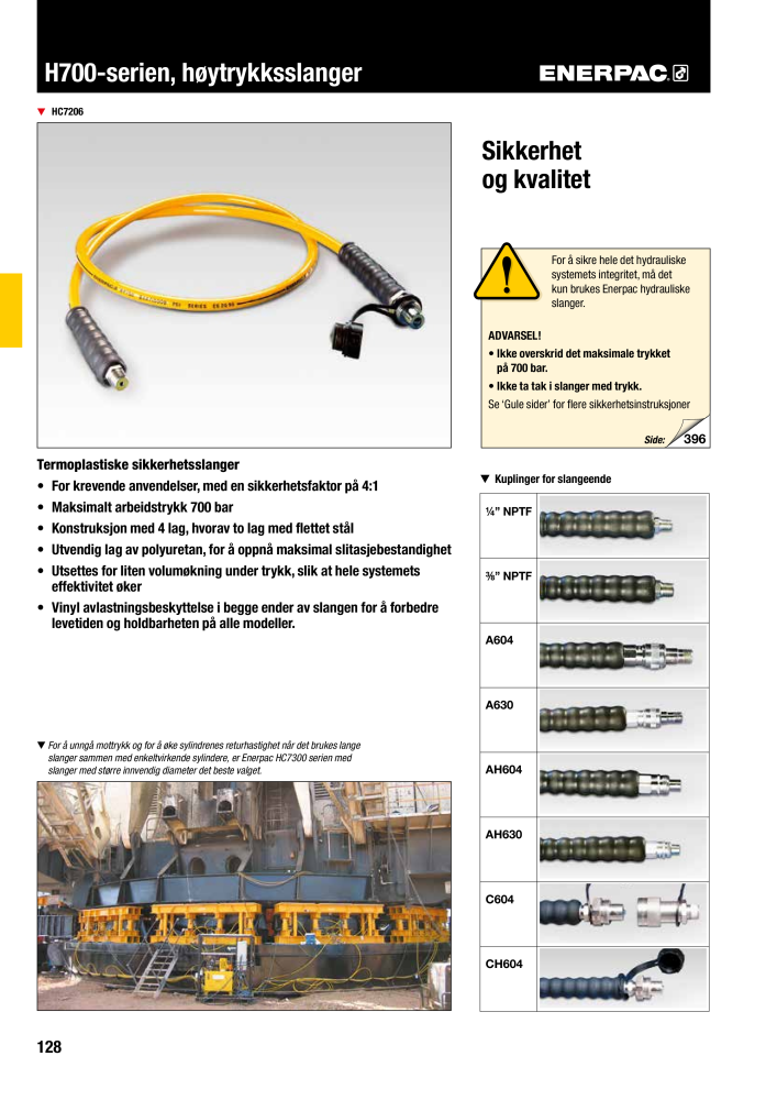 ENERPAC - INDUSTRIVERKTØY NR.: 21058 - Pagina 130