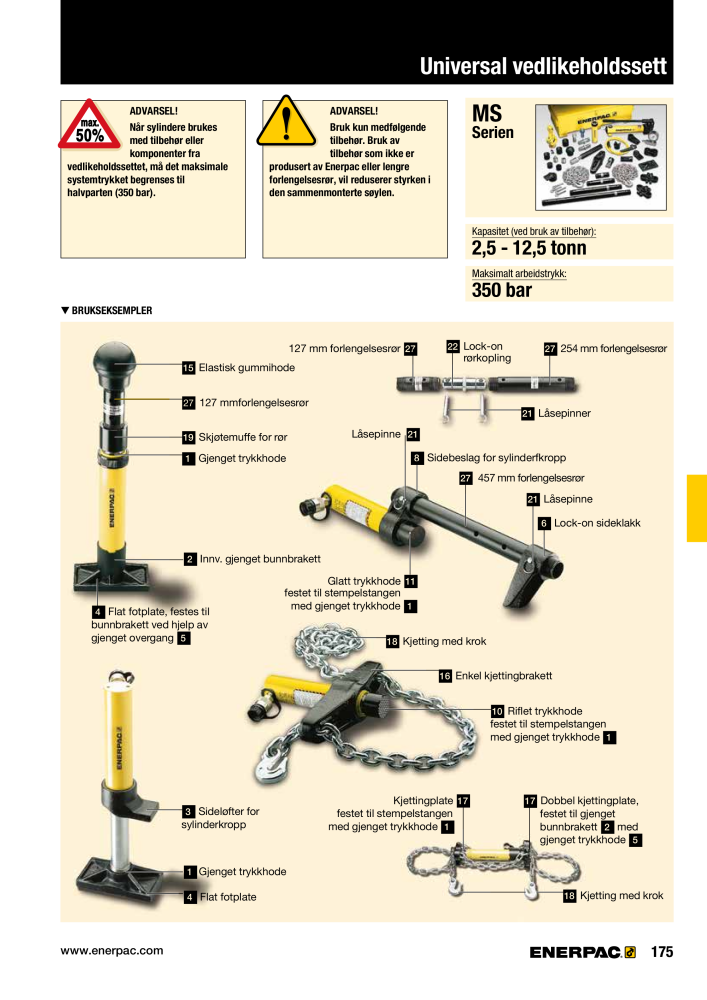 ENERPAC - INDUSTRIVERKTØY NEJ.: 21058 - Sida 177