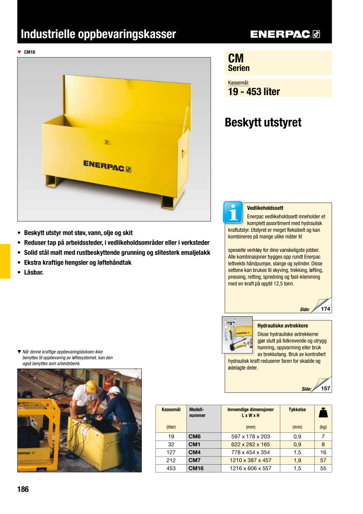 ENERPAC - INDUSTRIVERKTØY NEJ.: 21058 - Sida 188