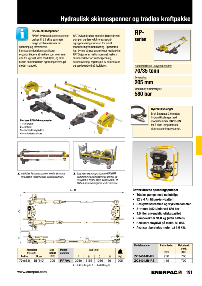 ENERPAC - INDUSTRIVERKTØY n.: 21058 - Pagina 193