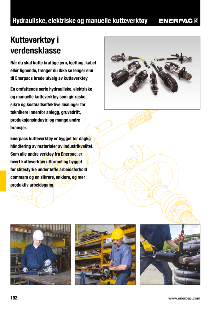 ENERPAC - INDUSTRIVERKTØY NR.: 21058 - Pagina 194