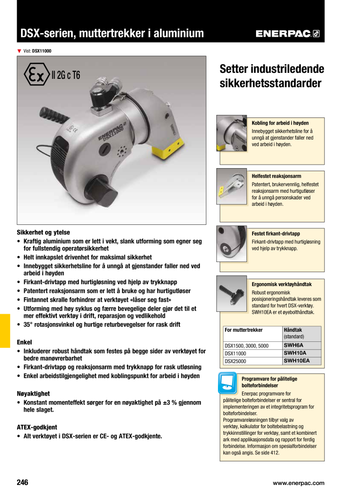 ENERPAC - INDUSTRIVERKTØY NEJ.: 21058 - Sida 248