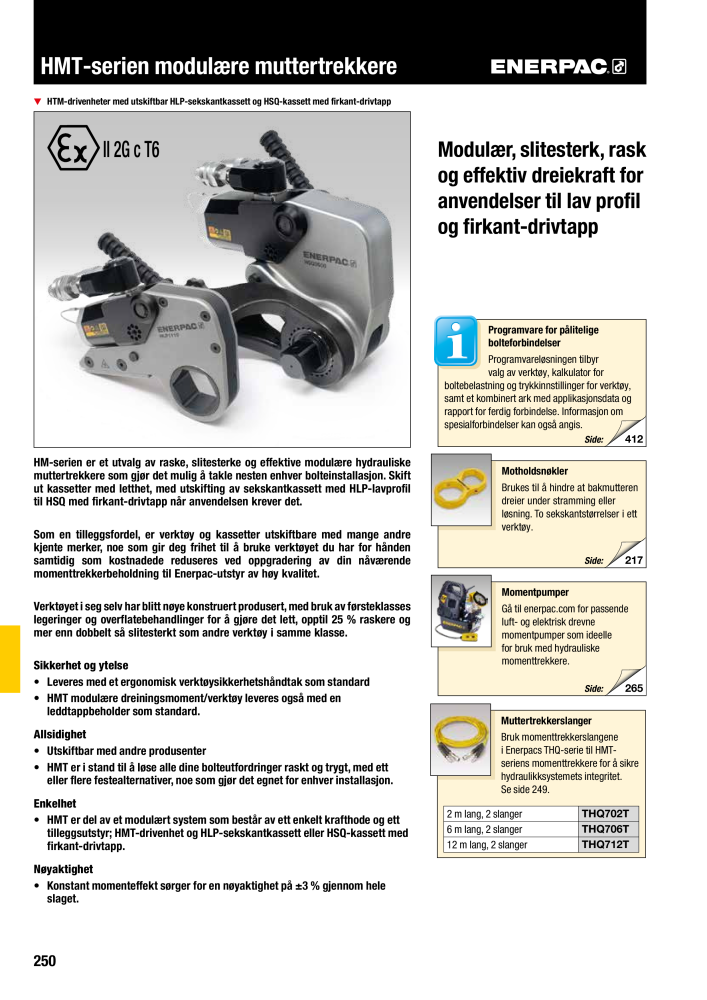 ENERPAC - INDUSTRIVERKTØY NR.: 21058 - Pagina 252