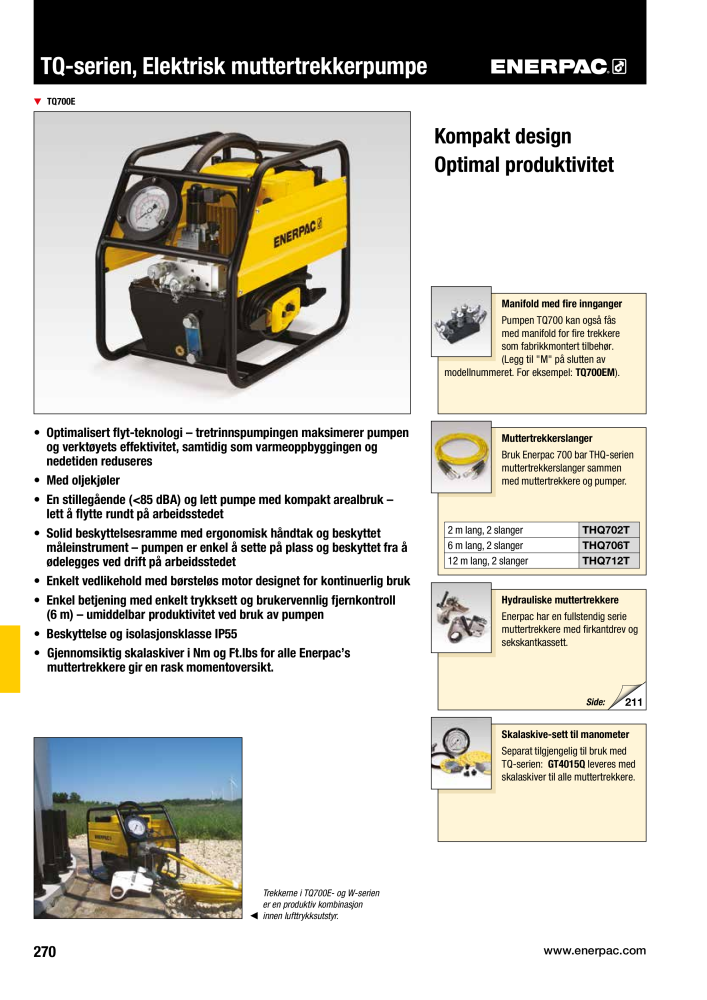 ENERPAC - INDUSTRIVERKTØY NR.: 21058 - Pagina 272