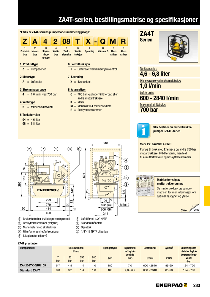 ENERPAC - INDUSTRIVERKTØY NR.: 21058 - Pagina 285