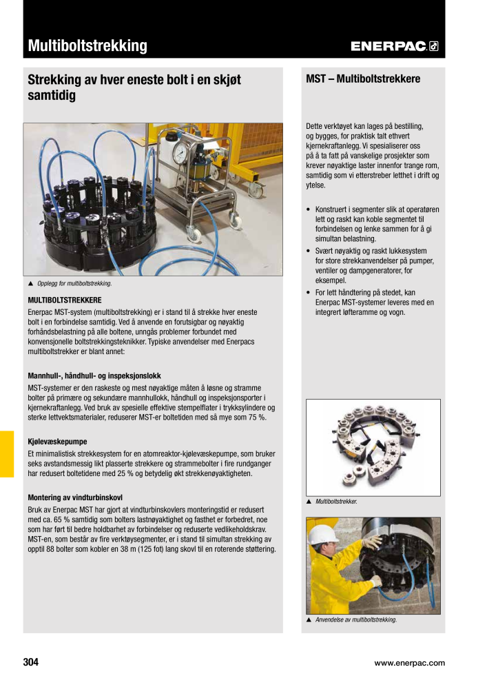 ENERPAC - INDUSTRIVERKTØY NR.: 21058 - Pagina 306