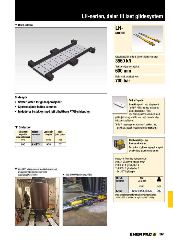 ENERPAC - INDUSTRIVERKTØY NEJ.: 21058 - Sida 363