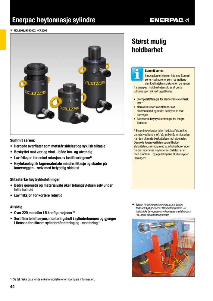 ENERPAC - INDUSTRIVERKTØY NR.: 21058 - Pagina 46