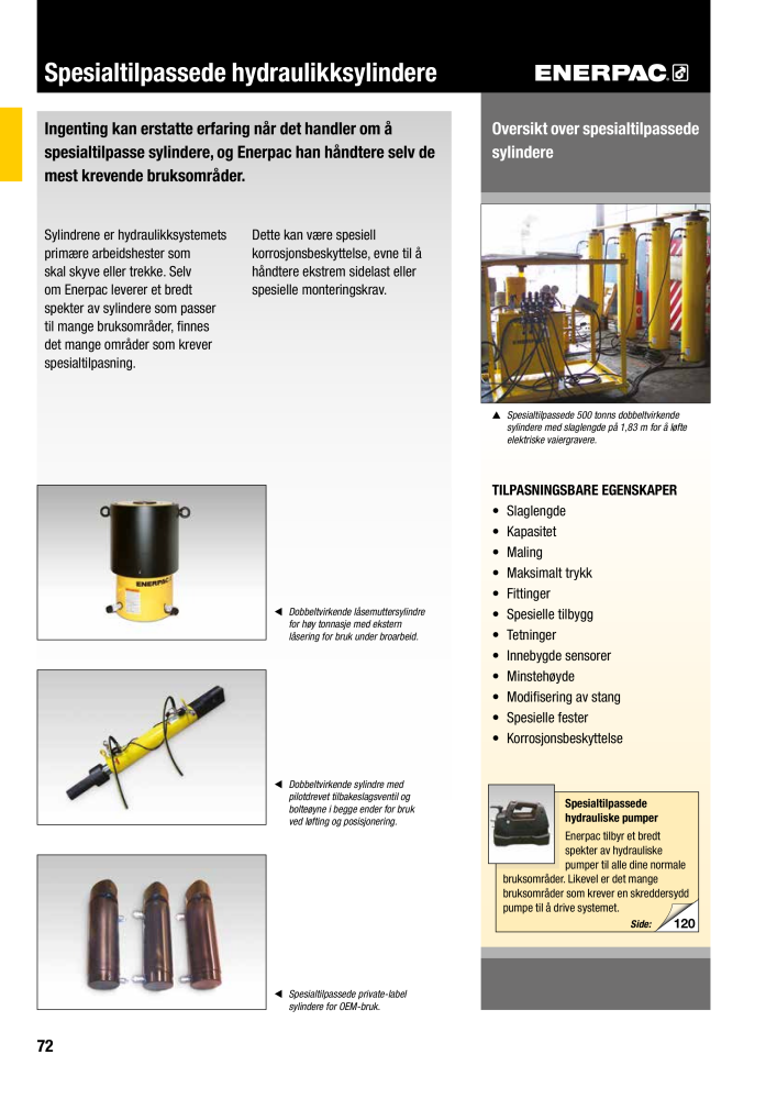 ENERPAC - INDUSTRIVERKTØY NR.: 21058 - Pagina 74