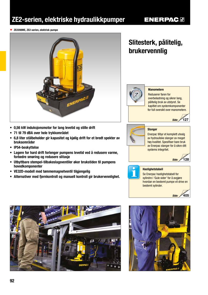 ENERPAC - INDUSTRIVERKTØY NR.: 21058 - Pagina 94