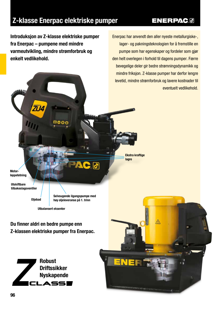 ENERPAC - INDUSTRIVERKTØY NR.: 21058 - Pagina 98