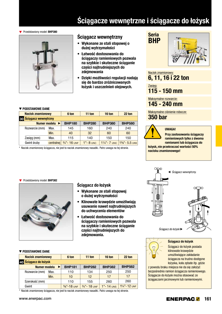 ENERPAC - NARZĘDZIA PRZEMYSŁOWE NR.: 21059 - Pagina 163