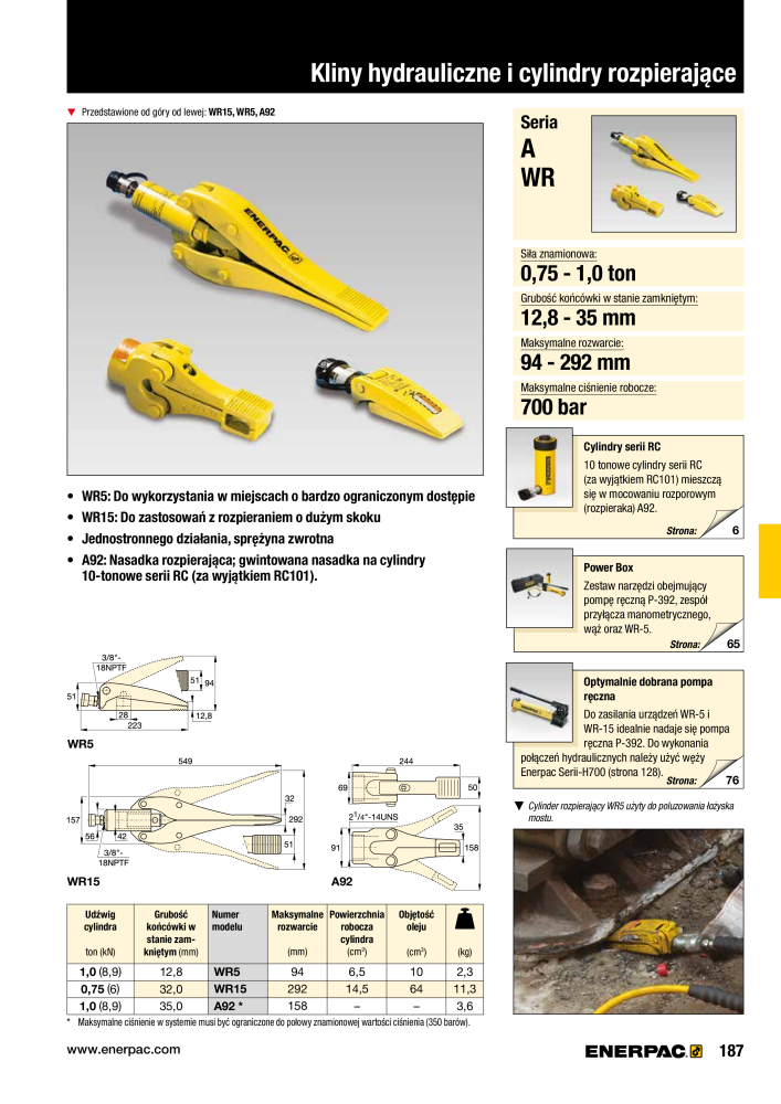 ENERPAC - NARZĘDZIA PRZEMYSŁOWE NO.: 21059 - Page 189