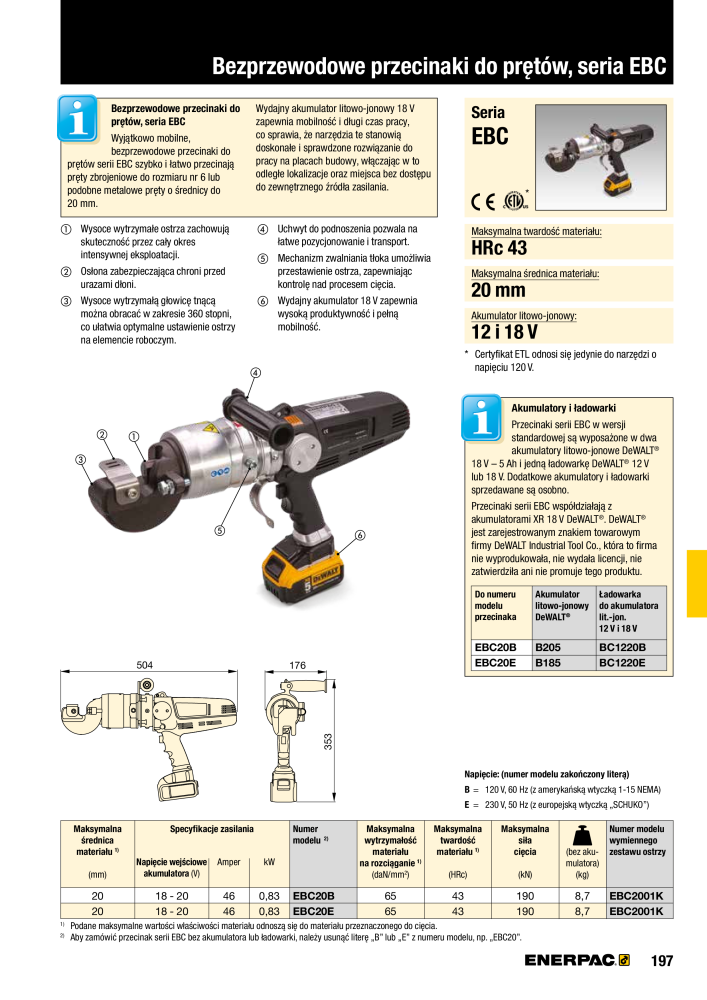 ENERPAC - NARZĘDZIA PRZEMYSŁOWE Nº: 21059 - Página 199