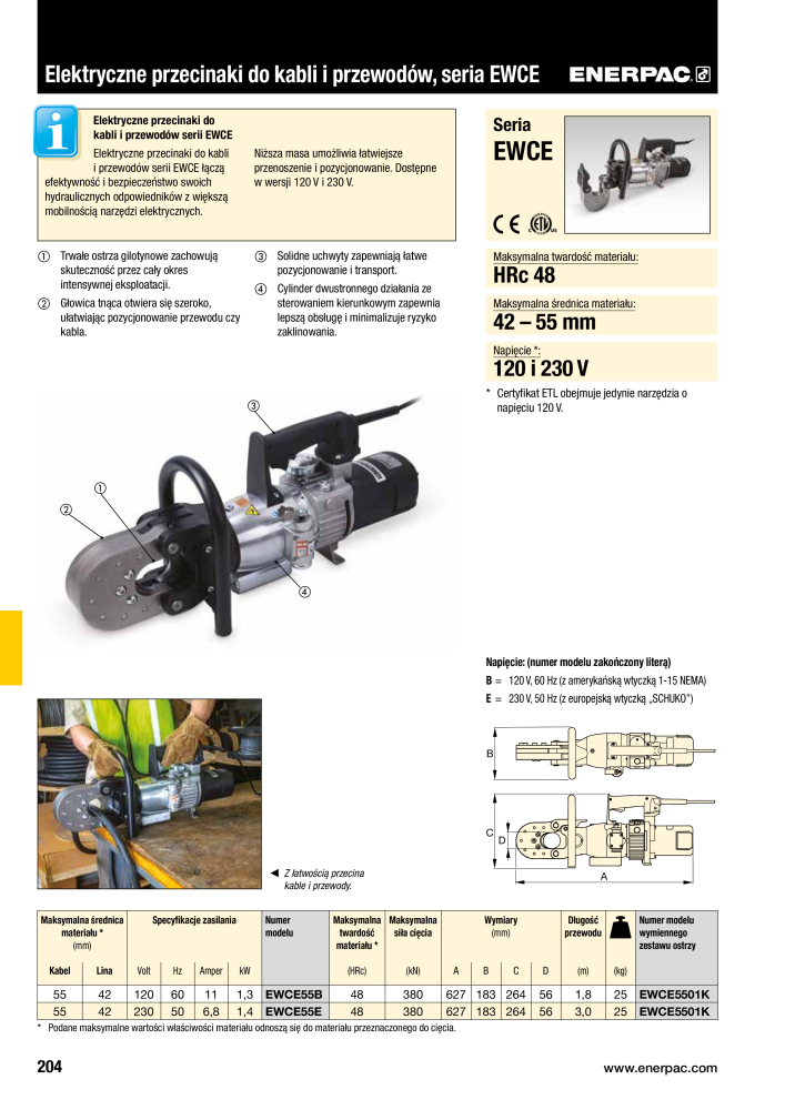 ENERPAC - NARZĘDZIA PRZEMYSŁOWE NR.: 21059 - Strona 206